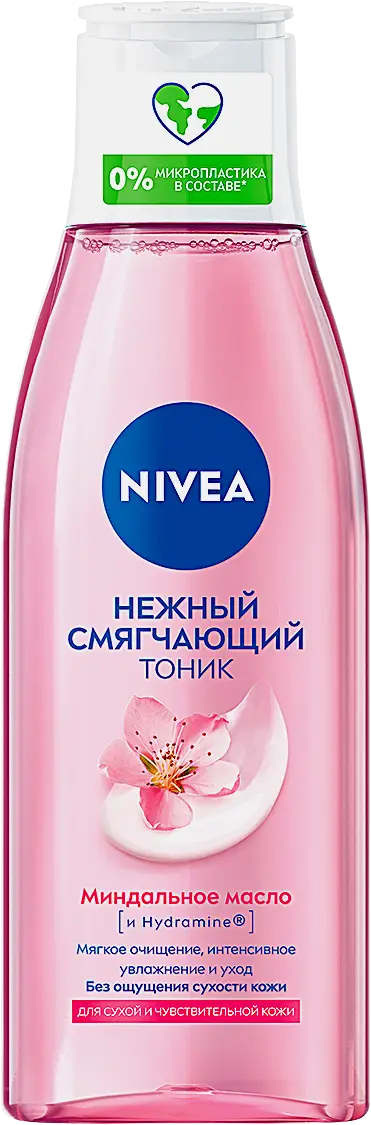 Nivea нежный смягчающий тоник для сухой и чувствительной кожи, тоник для лица, 200 мл, 1 шт. фото