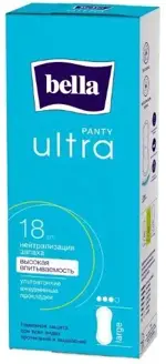 Bella Panty Ultra Large Прокладки ежедневные, прокладки ежедневные, 18 шт. фото 