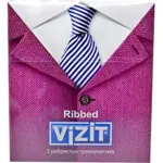Презервативы Vizit Classic Ribbed, презерватив, 3 шт, ребристые фото