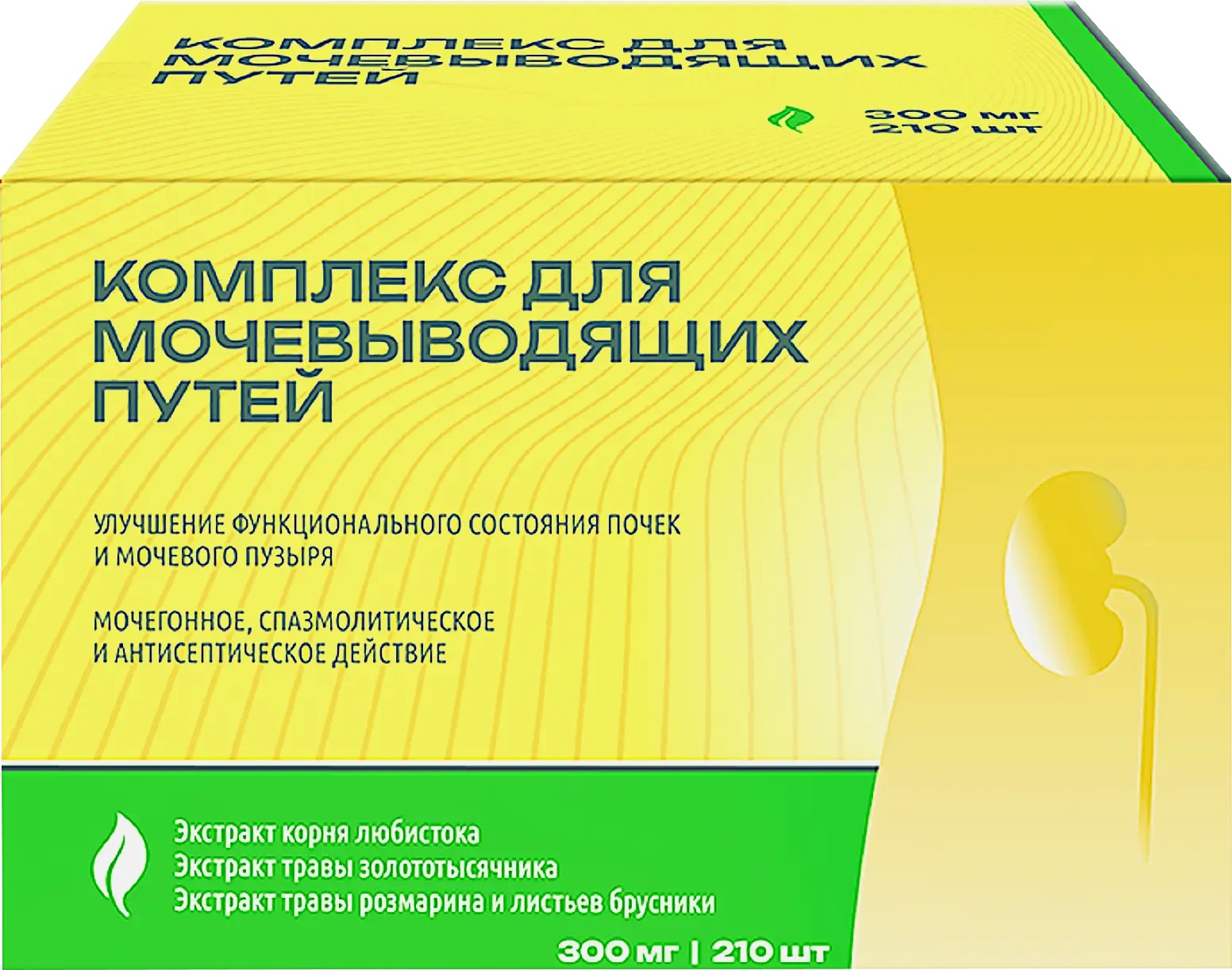 Комплекс для мочевыводящих путей, 300 мг, таблетки, 210 шт. фото