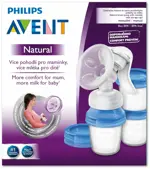Philips AVENT Natural Молокоотсос ручной, 1 шт, с системой хранения молока, арт. SCF330/13 (86530) фото