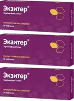 Экзитер, 250 мг, таблетки, 14 шт, комбиупаковка 2+1 фото
