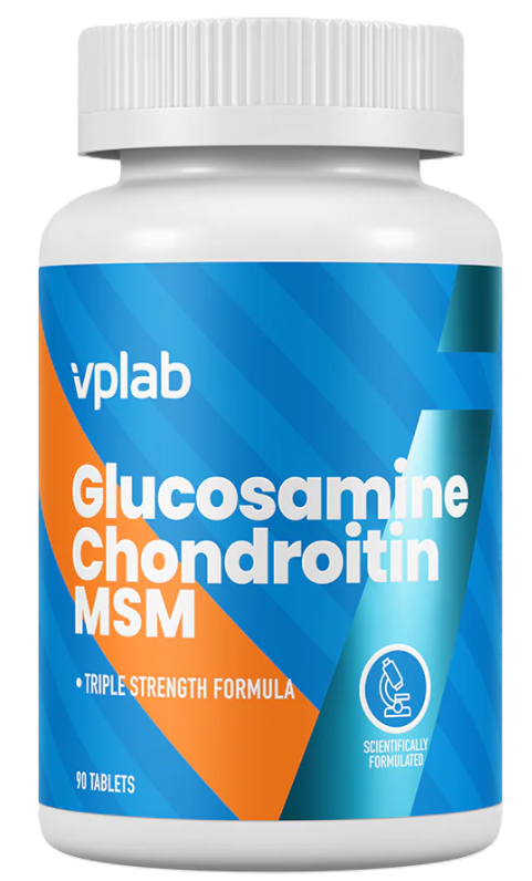 Vplab Глюкозамин и Хондроитин МСМ, 1300 мг, таблетки, 90 шт. фото