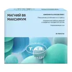 Т.А.В. Магний B6 максимум, таблетки, 30 шт. фото 