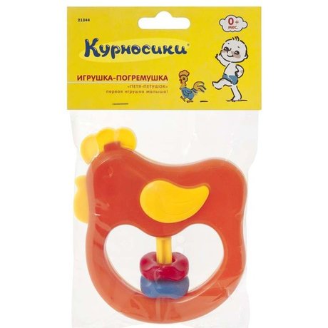 Курносики игрушка-погремушка Петя-Петушок 6+, 1 шт, арт. 21344 фото