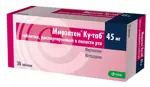 Мирзатен Ку-таб, 45 мг, таблетки, диспергируемые в полости рта, 30 шт. фото
