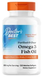 Doctor's Best Двойная омега-3  ДКГ и ЭПК из анчоуса, капсулы, 120 шт. фото