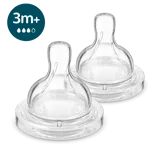 AVENT Anti-colic Соска силиконовая антиколиковая средний поток, 2 шт, 3+ мес, арт. SCY763/02 фото 2