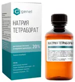 Натрия тетрабората раствор в глицерине, 20%, раствор для местного и наружного применения, 50 г, 1 шт. фото
