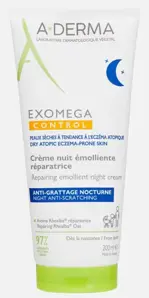 A-Derma Exomega Control Восстанавливающий смягчающий ночной крем-эмолент, крем-эмолент, 200 мл, 1 шт. фото