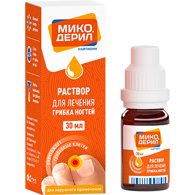 Микодерил, 1%, раствор для наружного применения, 30 мл, 1 шт. фото