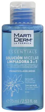 Martiderm Essentials раствор мицеллярный очищающий 3в1, раствор, 75 мл, 1 шт. фото 