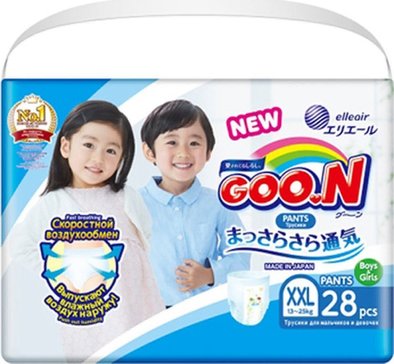 GOON Подгузники-трусики детские, XXL (13-25 кг), 28 шт. фото