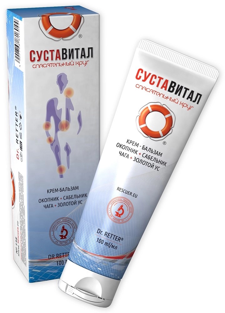 Спасательный круг суставитал, крем-бальзам, 100 мл, 1 шт, для тела фото