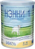 Нэнни 1 с пребиотиками, смесь молочная сухая, 400 г, 1 шт, для детей с рождения, на основе козьего молока фото