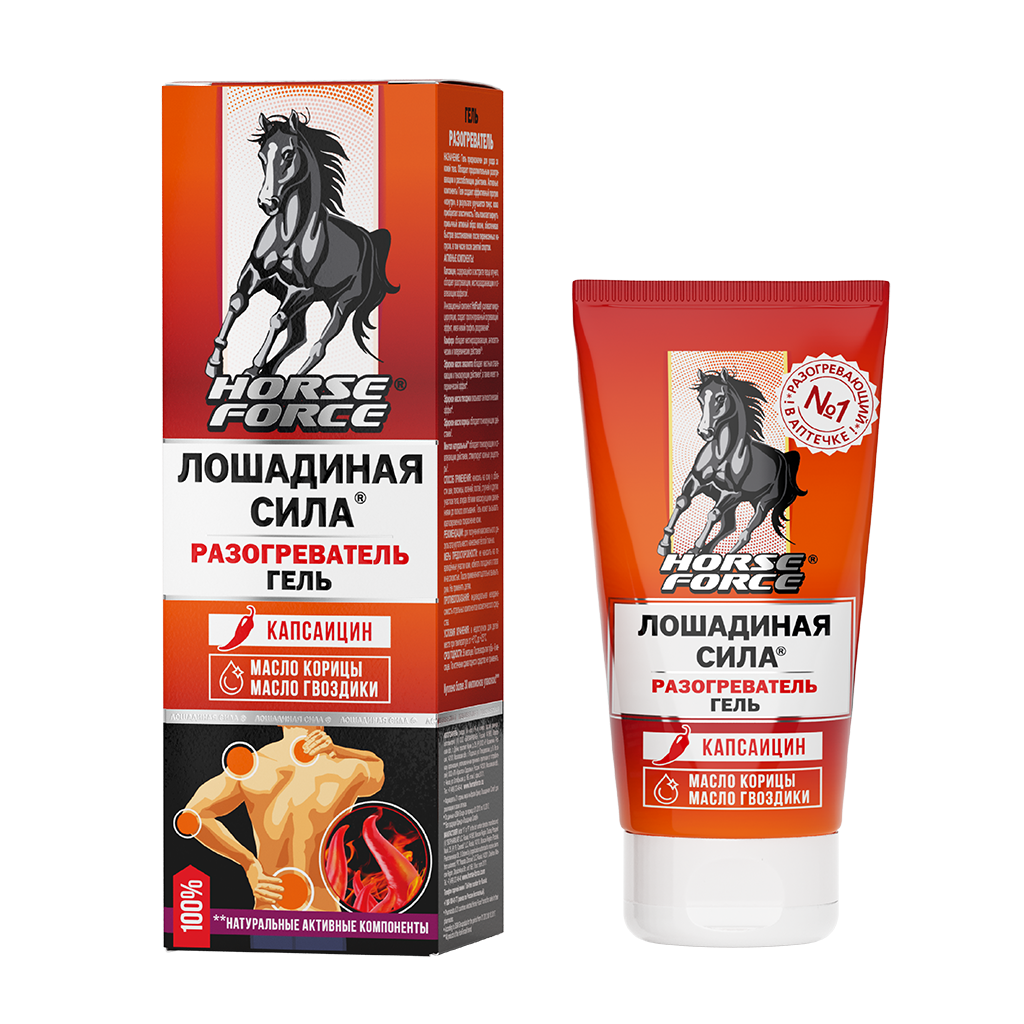 Лошадиная Сила Гель для тела Разогреватель, 125 мл, 1 шт. фото