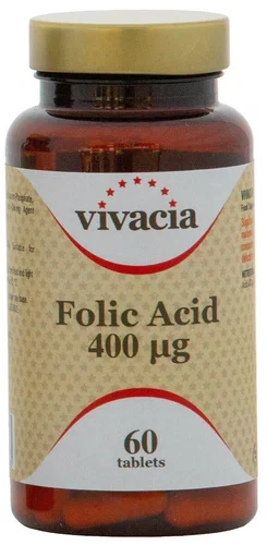 Vivacia Folic Acid Фолиевая кислота, 400 мкг, таблетки, 60 шт. фото