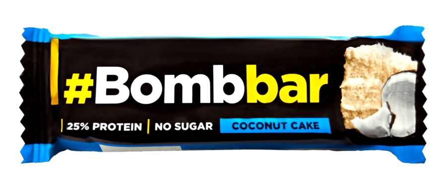 Bombbar Батончик глазированный, батончик, 40 г, 1 шт, кокосовый торт фото