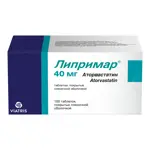 Липримар, 40 мг, таблетки, покрытые пленочной оболочкой, 30 шт. фото