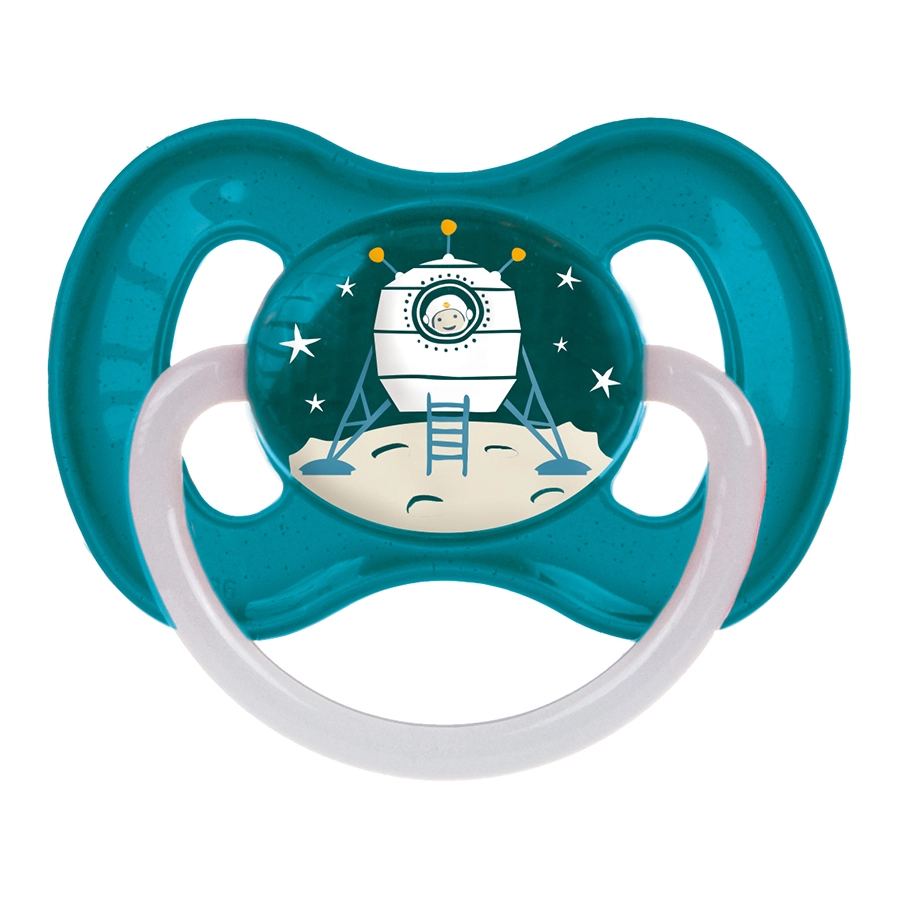 Canpol Space пустышка латексная круглая, 6-18 месяцев, соска-пустышка, 1 шт, цвет в ассортименте, арт. 22/617 фото