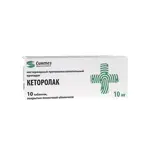 Кеторолак, 10 мг, таблетки, покрытые пленочной оболочкой, 10 шт. фото