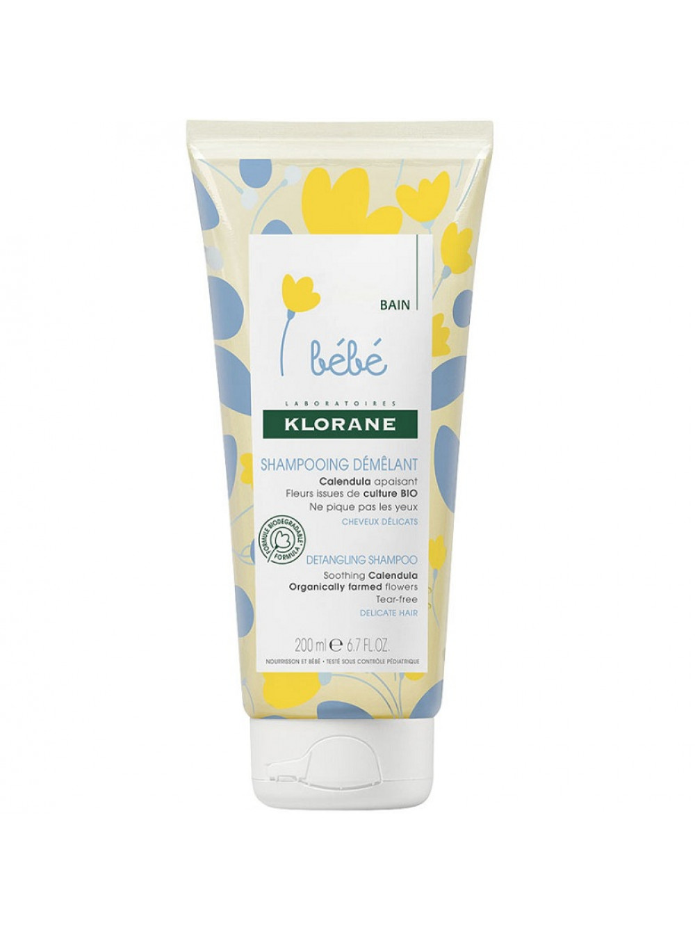 Klorane Bebe Шампунь мягкий детский для легкого расчесывания, шампунь, 200 мл, 1 шт. фото