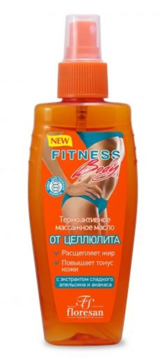 Floresan Фитнес Body термоактивное массажное масло От целлюлита, масло, 135 мл, 1 шт, Ф-55 фото