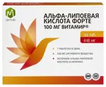 М актив Альфа-липоевая кислота форте Витамир, 100 мг, таблетки, покрытые оболочкой, 30 шт. фото