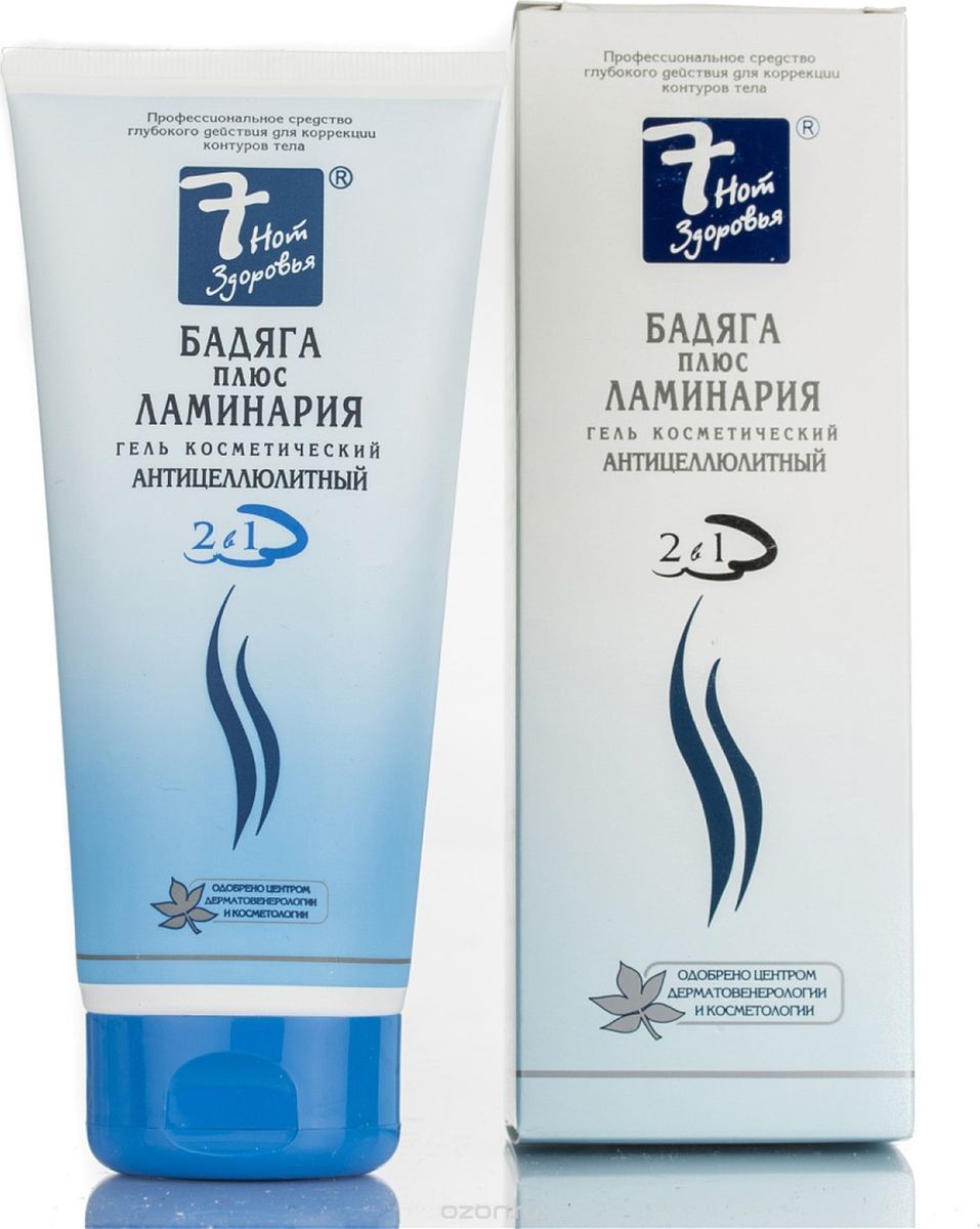 Бадяга плюс Ламинария гель антицеллюлитный, гель для тела, 200 мл, 1 шт. фото