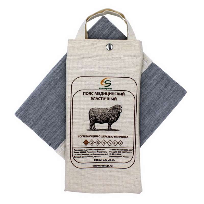 Almed Пояс медицинский эластичный согревающий с шерстью мериноса, р. 6, 1 шт. фото
