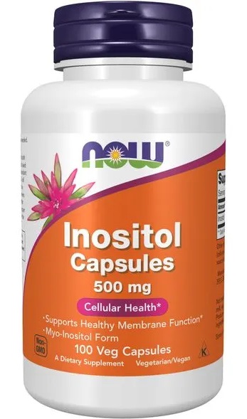 NOW Инозитол, 500 мг, капсулы, 100 шт. фото