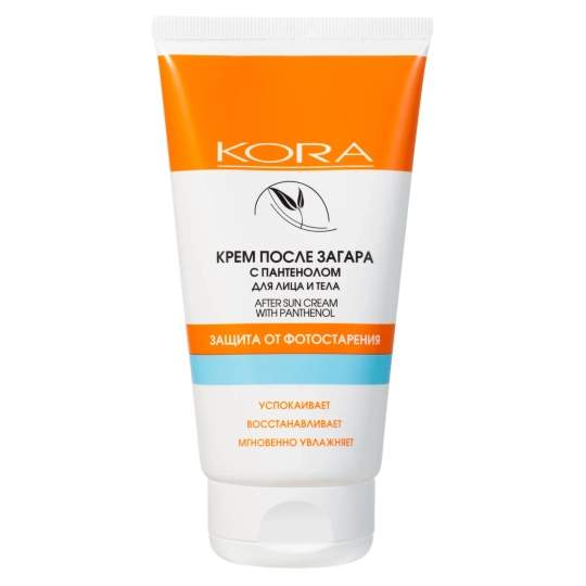 Kora Крем после загара с пантенолом, крем, 150 мл, 1 шт. фото