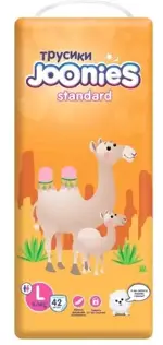 Joonies Standard Подгузники-трусики для детей, L, 42 шт, 9-14 кг фото