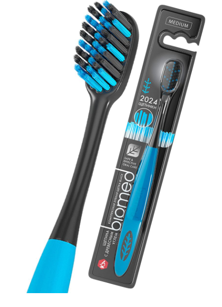 Splat Biomed black зубная щетка с древесным углем, 1 шт, в ассортименте фото