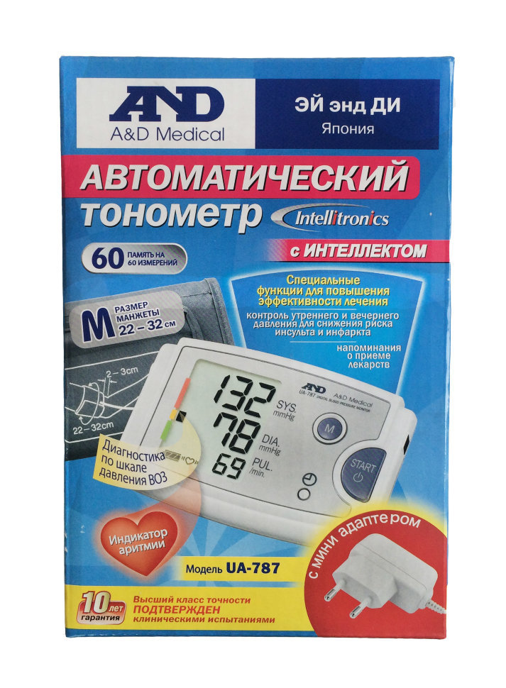 Тонометр автоматический AND UA-787, 1 шт. фото
