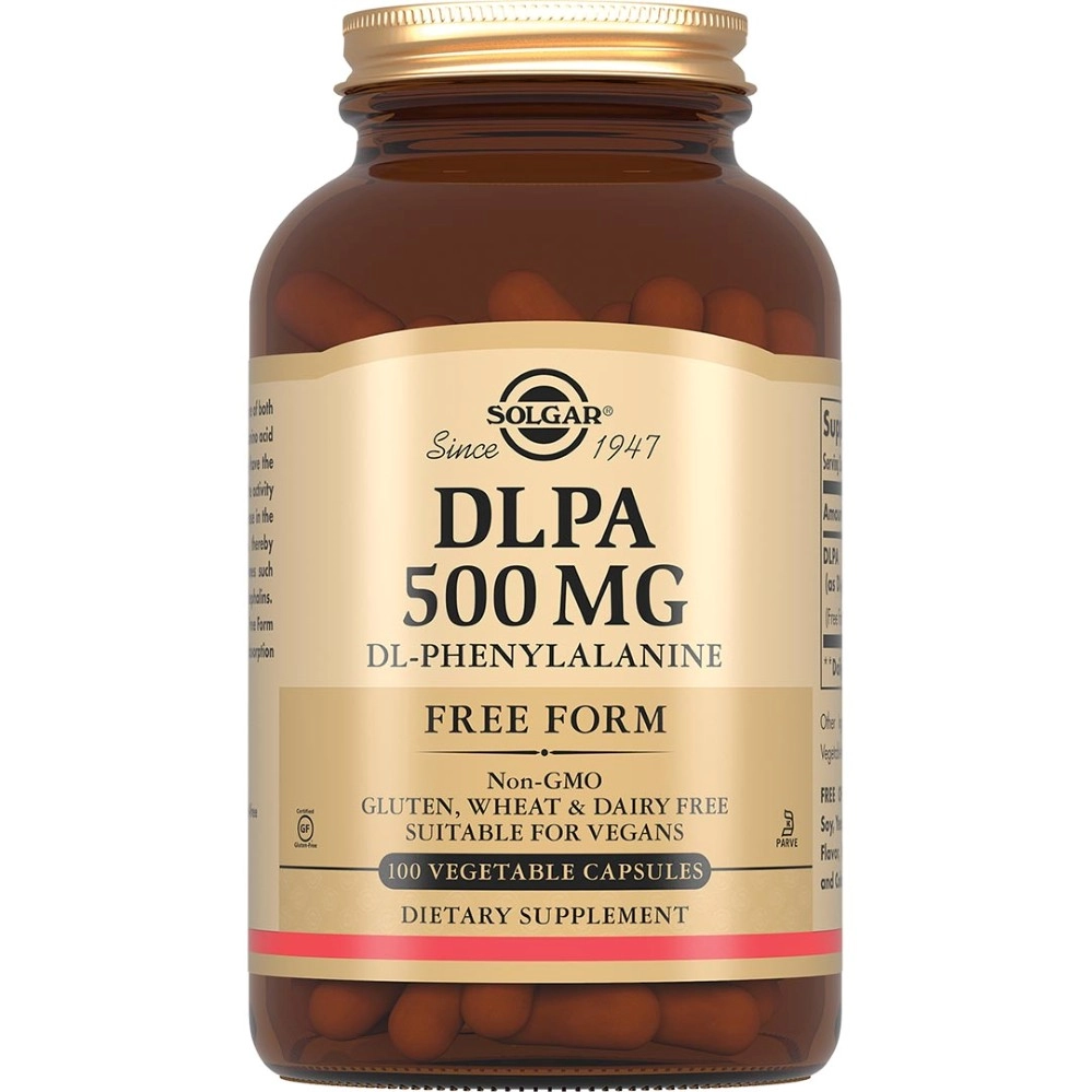 Solgar DL-фенилаланин, 500 мг, капсулы, 100 шт. фото
