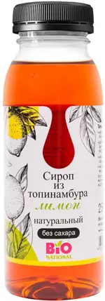 Bionational Сироп Топинамбура натуральный, сироп, 250 мл, 1 шт, лимон фото
