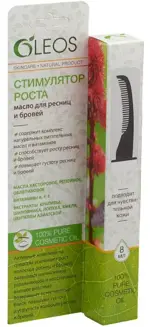 Oleos Масло для ресниц и бровей Стимулятор роста, масло, 8 мл, 1 шт. фото