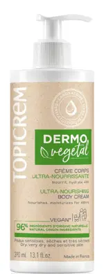 Topicrem Dermovegetal, крем для тела, 390 мл, 1 шт, Ультрапитательный фото