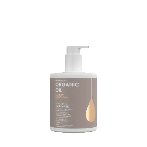 Professional organic oil маска-кератин для волос, маска для волос, 470 мл, 1 шт. фото