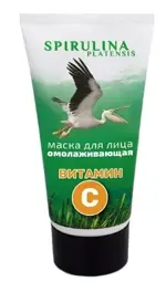 Спирулина-Фитосила маска для лица омолаживающая с витамином С, маска для лица, 150 мл, 1 шт. фото 