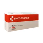 Бисопролол, 10 мг, таблетки, покрытые пленочной оболочкой, 30 шт. фото