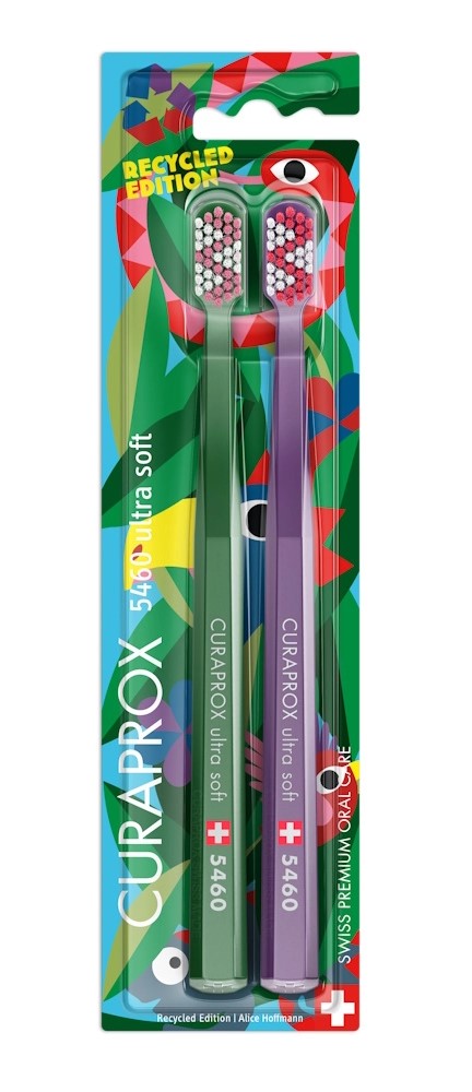 Curaprox Duo Recycled Ultrasoft CS5460 Зубная щетка взрослая, 2 шт. фото