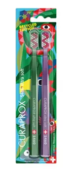 Curaprox Duo Recycled Ultrasoft CS5460 Зубная щетка взрослая, 2 шт. фото