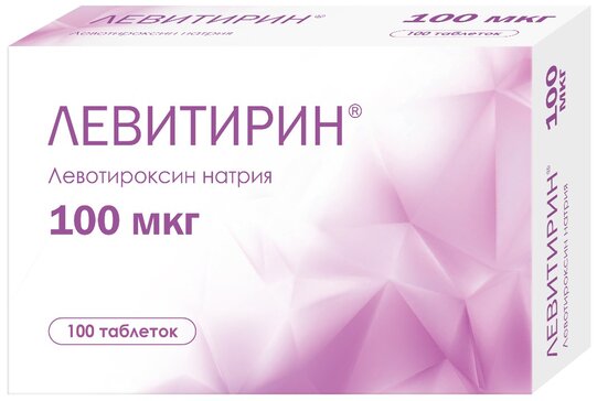 Левитирин, 100 мкг, таблетки, 100 шт. фото