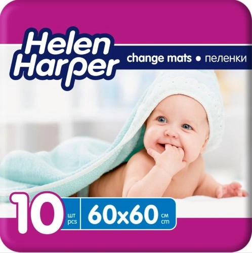 Helen Harper Baby Пеленки детские впитывающие, 60 см x 60 см, 10 шт. фото