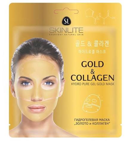 Skinlite Маска для лица гидрогелевая Золото и коллаген, маска для лица, 1 шт. фото