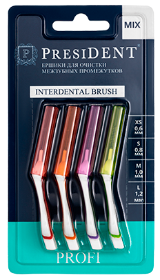 PresiDENT Profi Межзубные ершики, набор, 4 шт. фото