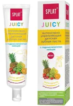 Splat Juicy Зубная паста укрепляющая, паста зубная, 35 мл, 1 шт, тутти-фрутти, для детей всех возрастов фото 