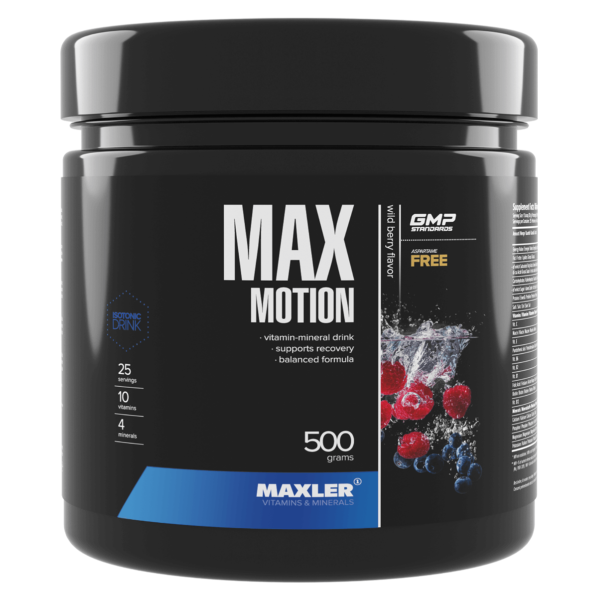 Maxler Max Motion Изотоник, порошок, 500 г, 1 шт, лесные ягоды фото